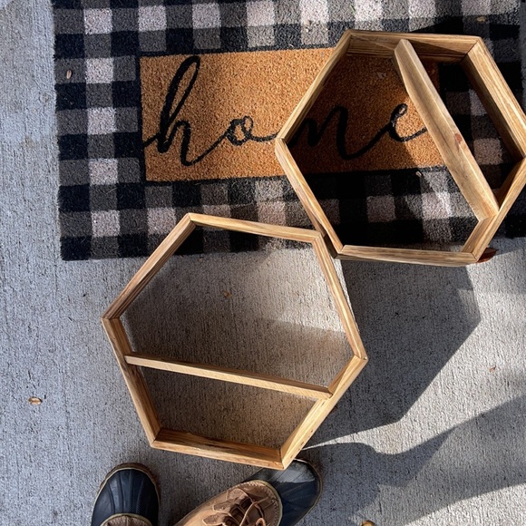 ☕️Coffee house Vibes Real Wood Rustic Shelves☕️ - Picture 5 of 16